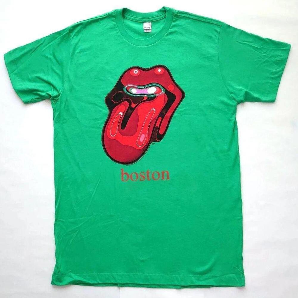 2005  T-Shirt  Rolling Stones Four-Leaf Clover Boston Celtic